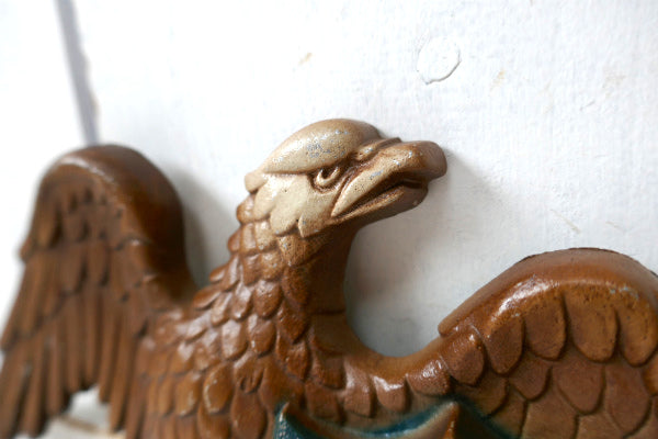 イーグル サイン 看板・壁飾り・ウォールデコ・鷲・USA・メタル製・アメリカン ビンテージ