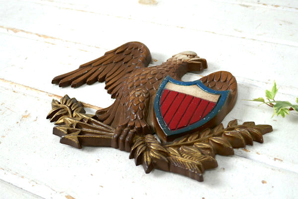 イーグル サイン 看板・壁飾り・ウォールデコ・鷲・USA・メタル製・アメリカン ビンテージ