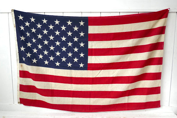 USA国旗・50スター★1960s〜 ビッグサイズ・ヴィンテージ・アメリカンフラッグ・看板・星条旗