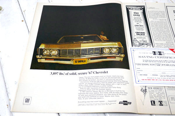 LOOK ルック USA・ヴィンテージ・雑誌・1967/01/24 広告・アドバタイジング・印刷物