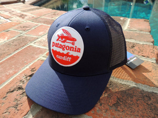 【Patagonia】パタゴニア・カーディフ限定・キャップ&ステッカー1枚/ネイビー