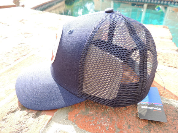 【Patagonia】パタゴニア・カーディフ限定・キャップ&ステッカー1枚/ネイビー