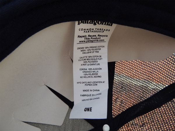 【Patagonia】パタゴニア・カーディフ限定・キャップ&ステッカー1枚/ネイビー