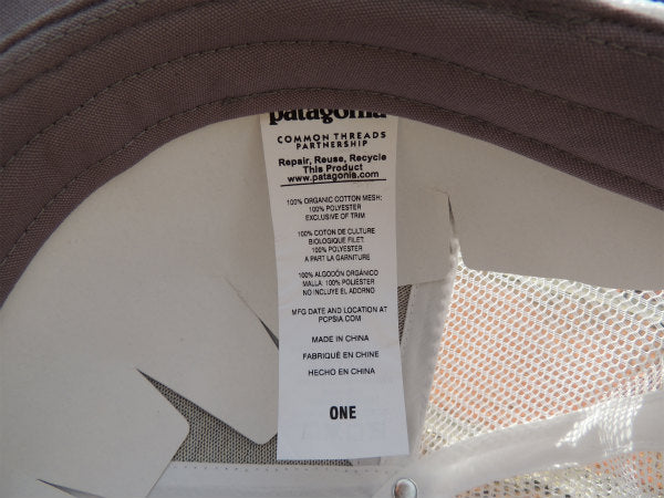 【パタゴニア・SURF CARDIFF】限定・ラジャーザットハット&ステッカー1枚/グレー