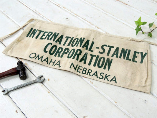 STANLEY スタンレー・ワークスタイル・キャンバス地・ビンテージ・ワークエプロン ポケット US