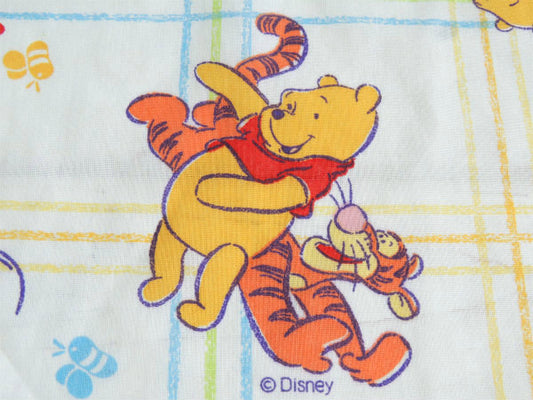 【くまのプーさん&ティガー】ディズニー・ヴィンテージ・ユーズドシーツ(フラットタイプ) USA