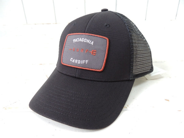 【パタゴニア・SURF CARDIFF】限定・ラジャーザットハット&ステッカー1枚/ブラック