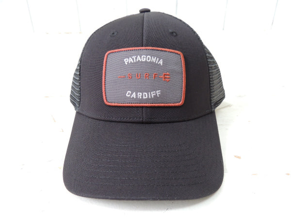 【パタゴニア・SURF CARDIFF】限定・ラジャーザットハット&ステッカー1枚/ブラック