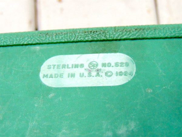【1964's・STERLING】ターコイズブルー・ヴィンテージ・ファイルボックス・ステーショナリー