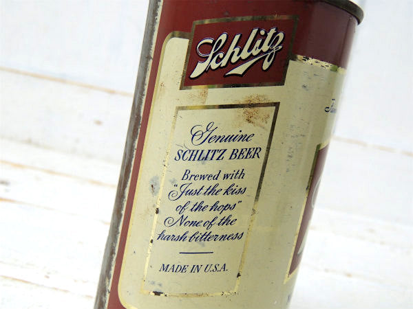 1940年代・SCHLITZ・シュリッツ・ビール缶・ドリンク・ヴィンテージ・USA