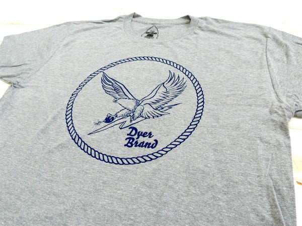【DYER BRAND】ダイアーブランド“イーグル&ボンバー”Tシャツ&ステッカー/XL/グ