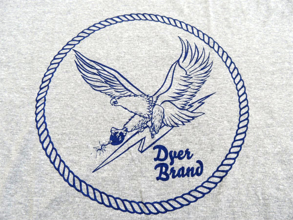 【DYER BRAND】ダイアーブランド“イーグル&ボンバー”Tシャツ&ステッカー/XL/グ