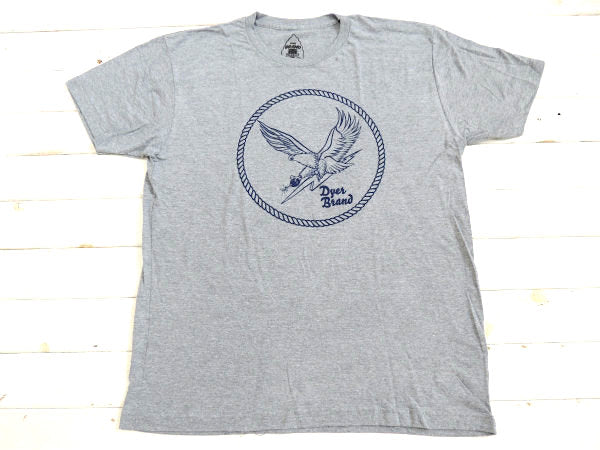 【DYER BRAND】ダイアーブランド“イーグル&ボンバー”Tシャツ&ステッカー/XL/グ