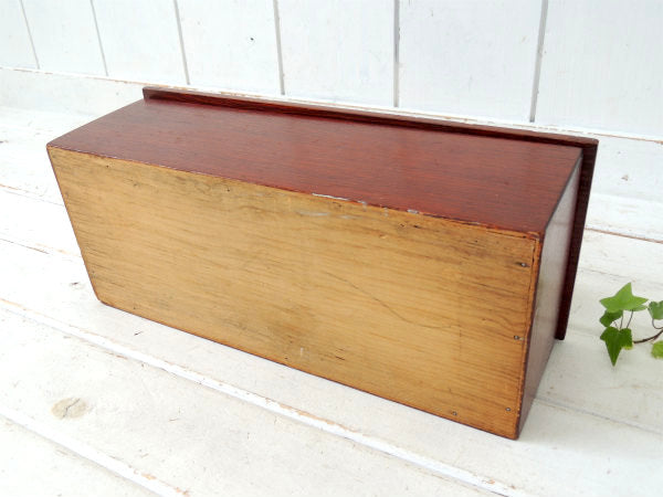 【アンティーク・宝箱】組み木式・フタ付き・ウッドボックス/木箱・USA