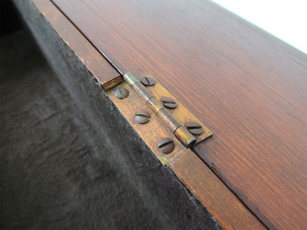 【アンティーク・宝箱】組み木式・フタ付き・ウッドボックス/木箱・USA