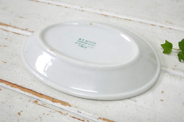 D E McNicol セラミック オーバル型 20's ヴィンテージ プレート お皿 食器 USA