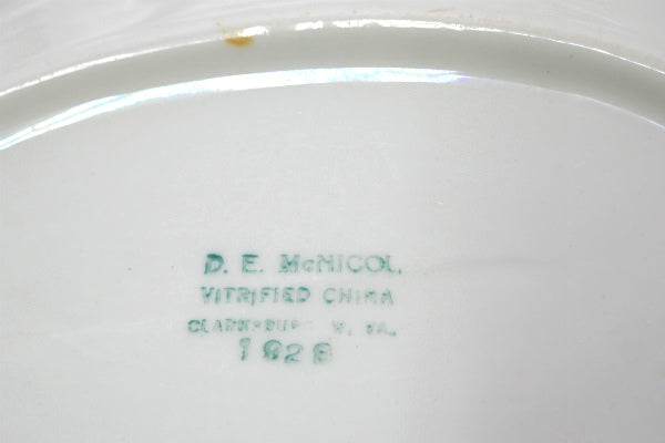D E McNicol セラミック オーバル型 20's ヴィンテージ プレート お皿 食器 USA