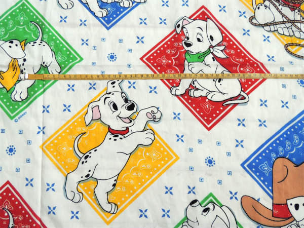 【101匹わんちゃん】ディズニー・バンダナ柄・ヴィンテージ・カーテン/生地