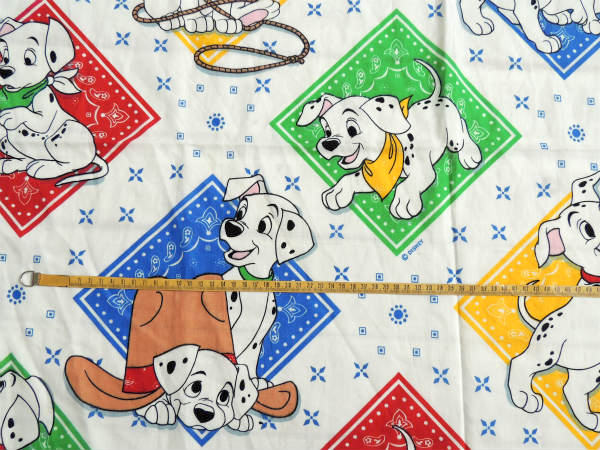 【101匹わんちゃん】ディズニー・バンダナ柄・ヴィンテージ・カーテン/生地