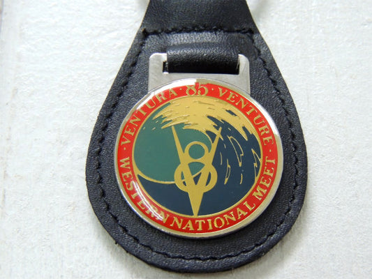 【V8・1985's・アメ車】ヴィンテージ・革・レザーキーホルダー・モーター系・カリフォルニア