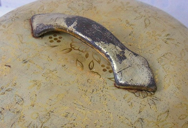 イギリス製・蓋付き・アンティーク・ティン缶/ブリキ缶　USA