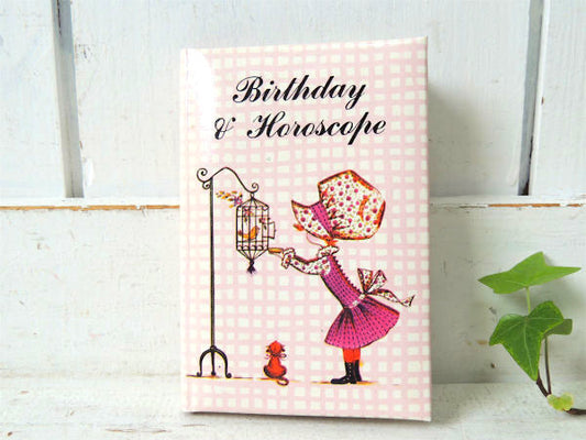 【DAN DEE】鳥かご&女の子・デッドストック・70'sヴィンテージ・ホロスコープ本/占い