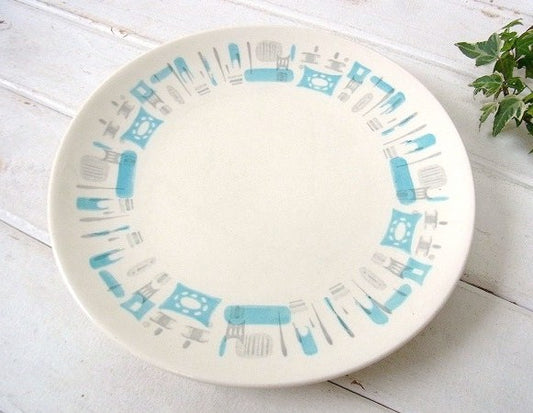 ミッドセンチュリー ブルーヘブン柄 ROYAL CHINA 60's ヴィンテージ ディナープレート プレート 皿 食器 USA