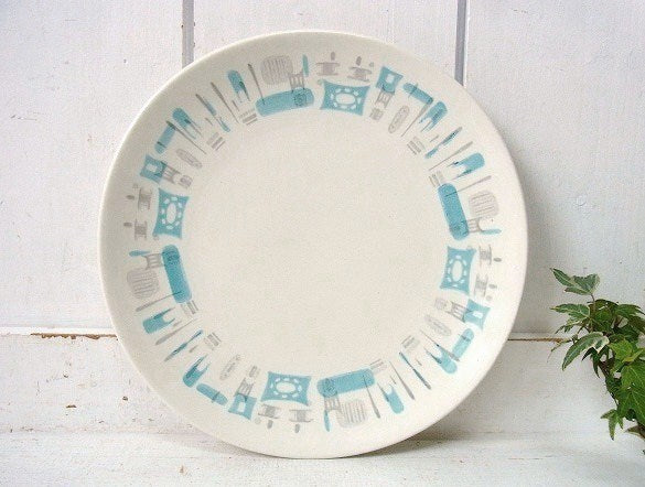 ミッドセンチュリー ブルーヘブン柄 ROYAL CHINA 60's ヴィンテージ ディナープレート プレート 皿 食器 USA