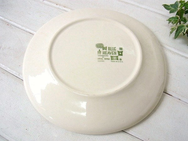 ミッドセンチュリー ブルーヘブン柄 ROYAL CHINA 60's ヴィンテージ ディナープレート プレート 皿 食器 USA