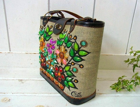 【Enid Collins】エニッドコリンズ・ヴィンテージ・バッグ/Flower basket