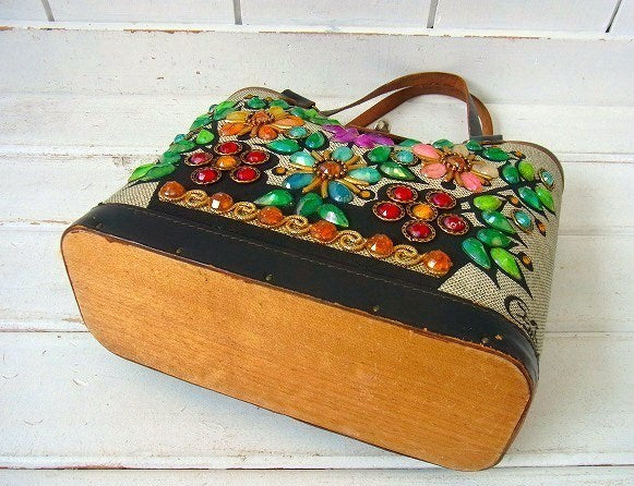 【Enid Collins】エニッドコリンズ・ヴィンテージ・バッグ/Flower basket