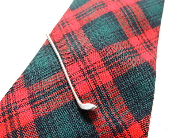 SWANK社製・ゴルフ クラブ・モチーフ アンティーク&ヴィンテージ・タイピン シルバーゴールドトーン