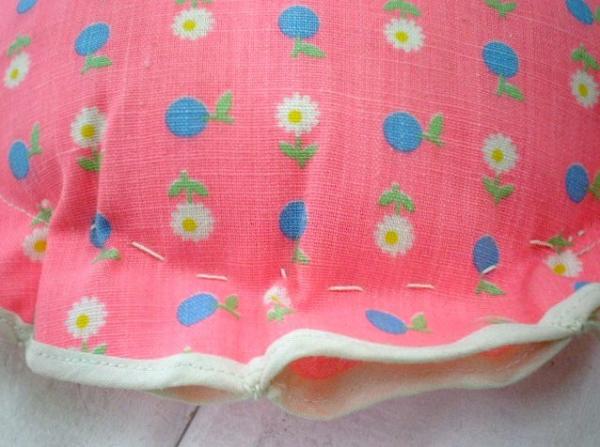 【花柄・フラワー】ヴィンテージ・ピンクッション・針山 USA・裁縫道具