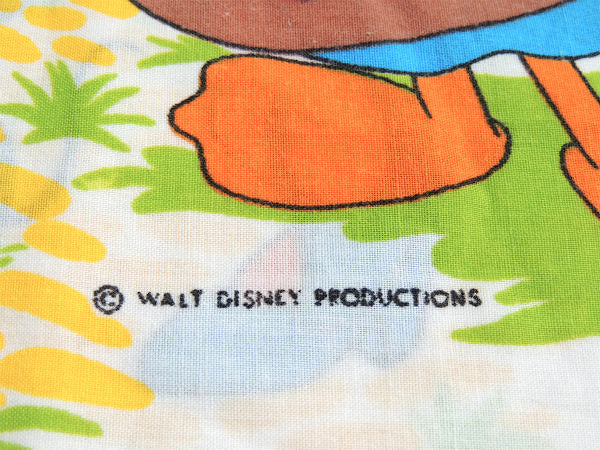 【ミッキー&フレンズ】ディズニー・レインボー柄・ヴィンテージ・ピロケース/枕カバー　USA