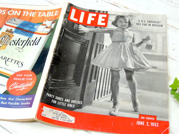 【LIFE/ライフ】USA・ヴィンテージ・雑誌・1952/6/2・広告・アドバタイジング・印刷物