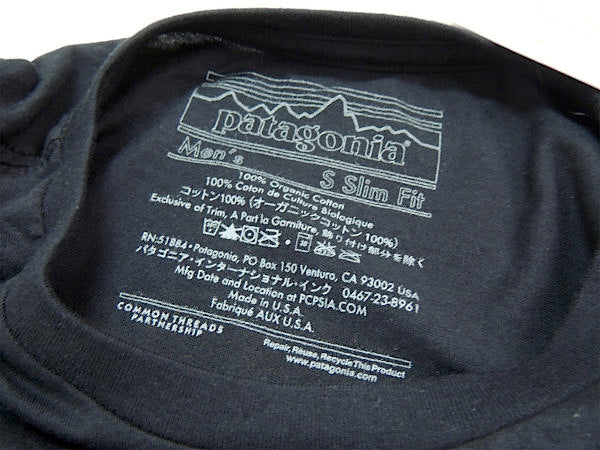 【Patagonia】パタゴニア・カーディフ限定・Tシャツ&ステッカーetc1枚付き/ブラック