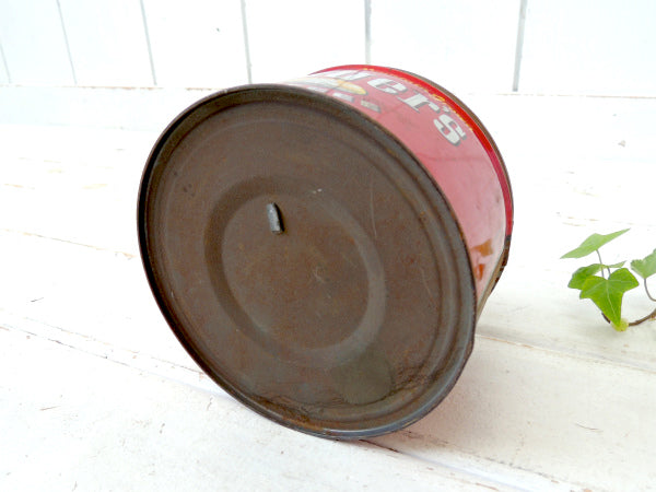 フォルジャーズ・1959 レッド・ブリキ製・ヴィンテージ・コーヒー缶　ティン缶　USA