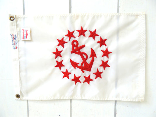 ヨット 刺繍・13★・船舶 アンカー・USA・ビンテージ・ボート フラッグ・アンカー・旗・マリン