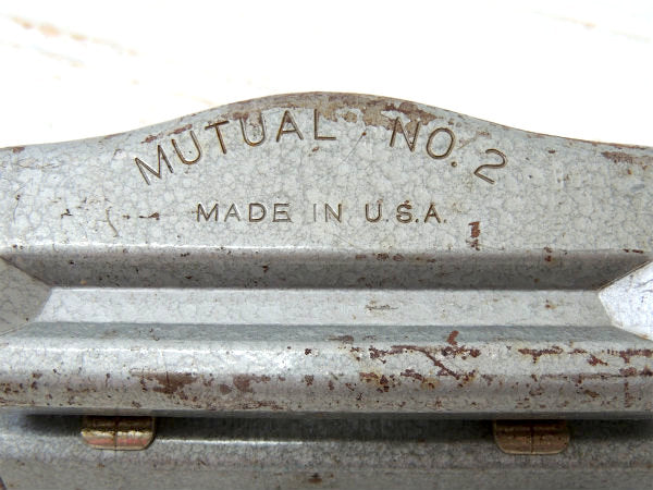 【MUTUAL・NO.2】2つ穴・50's・ヴィンテージ・ペーパーパンチ/穴あけ・USA・文房具