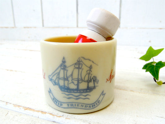 【オールドスパイス・BARBER】1950s~シュルトン社・ビンテージ・シェービングカップ・散髪屋