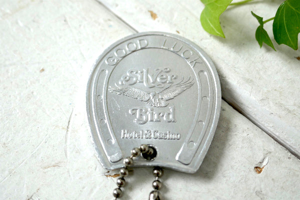 馬の蹄鉄 ラスベガス　シルバー バードホテル&カジノ 鍵2本 アドバタイジング・キーホルダー US