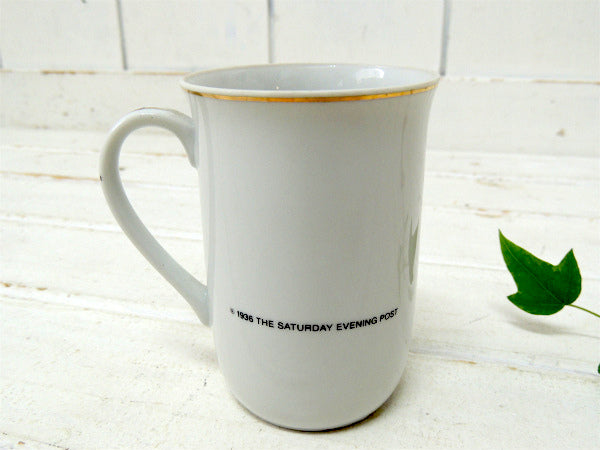 【ノーマンロックウェル】The Gift・デッドストック・未使用・ヴィンテージ・陶器製マグカップ