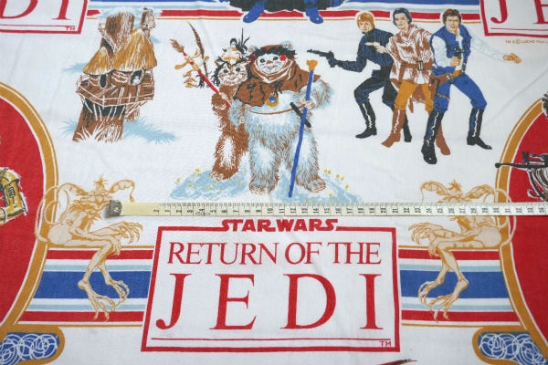 スターウォーズ ジェダイの帰還 1983年 ヴィンテージ ユーズドシーツ(フラットタイプ) USA
