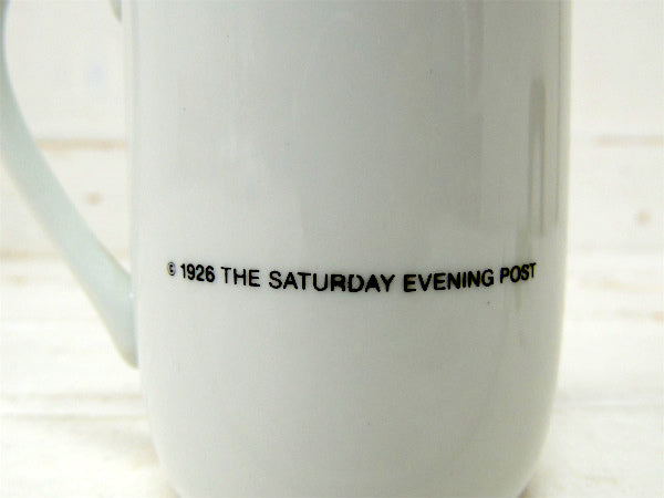 【ノーマンロックウェル】サンセット・デッドストック・未使用・ヴィンテージ・陶器製マグカップ