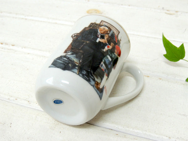 【ノーマンロックウェル】お医者さんと人形・デッドストック・未使用・ヴィンテージ・陶器製マグカップ