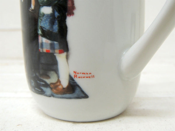 【ノーマンロックウェル】お医者さんと人形・デッドストック・未使用・ヴィンテージ・陶器製マグカップ