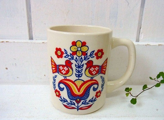 【BERGGREN】スウェーデン・花柄・陶器製ヴィンテージ・マグカップ