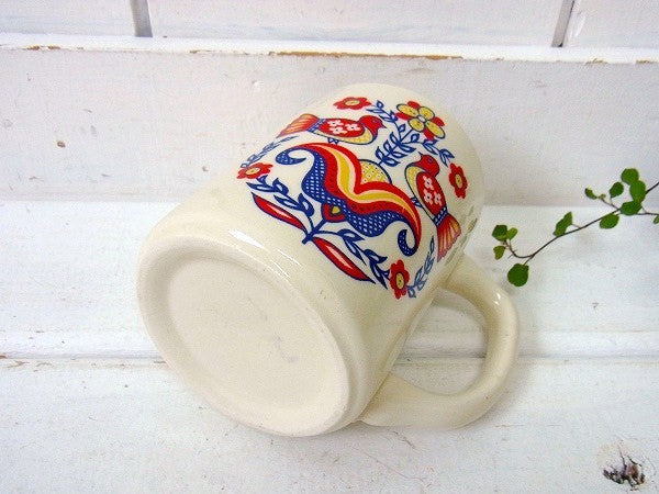 【BERGGREN】スウェーデン・花柄・陶器製ヴィンテージ・マグカップ