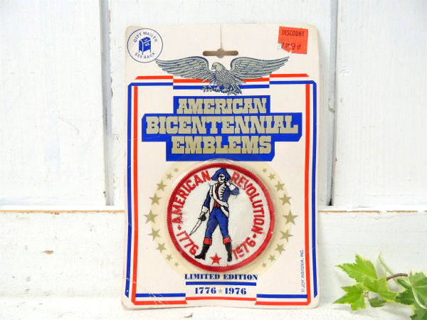 【アメリカ・200周年記念】デッドストック・1776★1976・ビンテージ・ワッペン・刺繍・USA