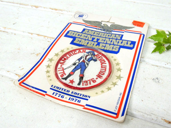 【アメリカ・200周年記念】デッドストック・1776★1976・ビンテージ・ワッペン・刺繍・USA
